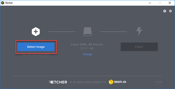 Select the firmware image.