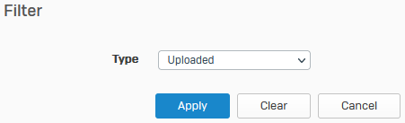 Apply filter for uploaded CAs.