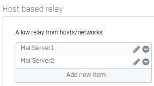 Add mail servers to allow relay.