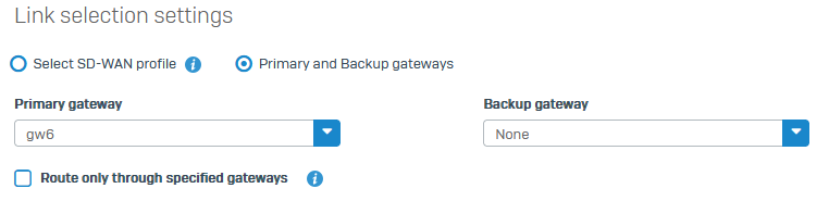 DNAT SD-WAN route link selection.