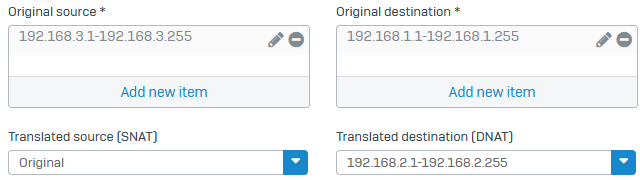 DNAT translation settings in HO firewall.