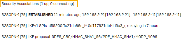 Security association error.