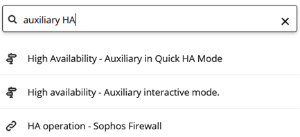 検索語「auxiliary HA」の検索結果。