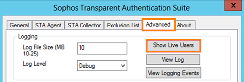 ライブユーザーを表示する。