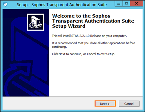 STAS のセットアップアシスタント。