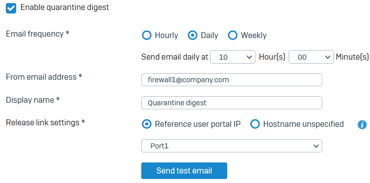 隔離エリアの設定。