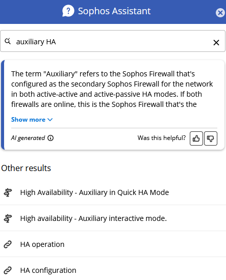 検索語「auxiliary HA」の検索結果。