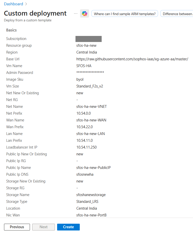 Azure active-active HA load balancer template review.