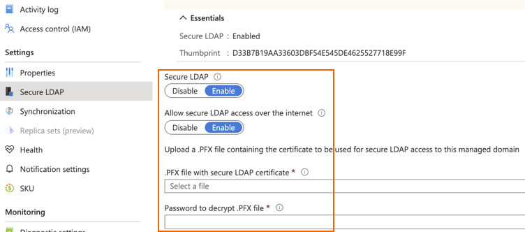 Secure LDAP.