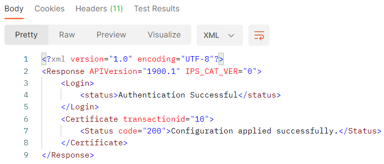 リクエストのステータス。