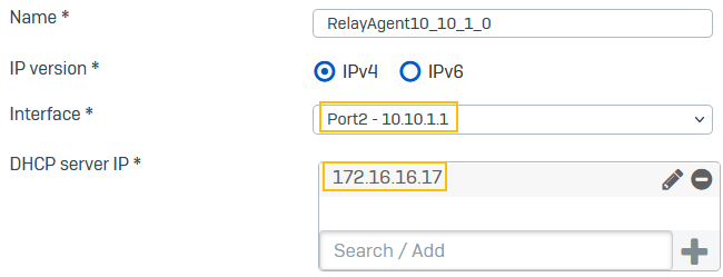 Configure a DHCP relay agent.