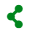 Icon showing a network rule with traffic allowed.