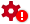 Alert icon for service status.