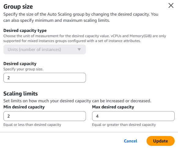 Group size.
