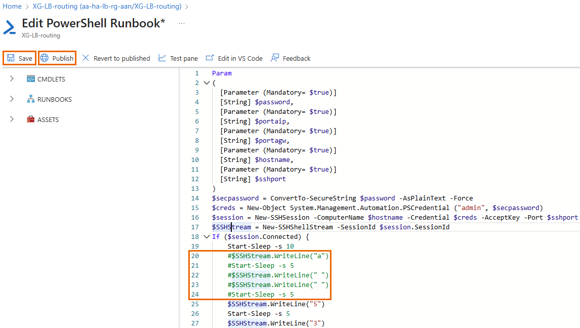 Runbook edit.