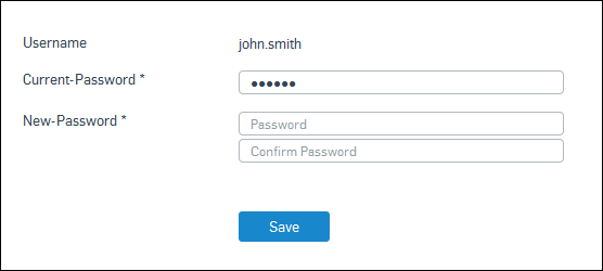 Change Password.