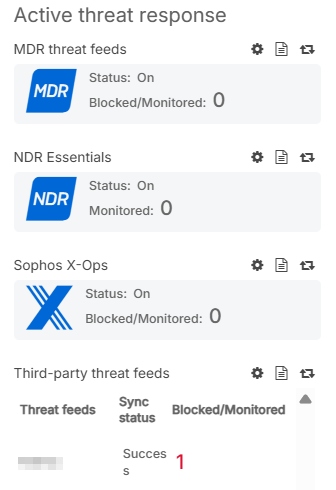 Control center Active Threat Response.