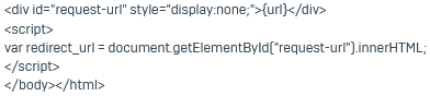 Captive portal custom HTML.
