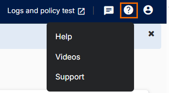 Web admin console help.