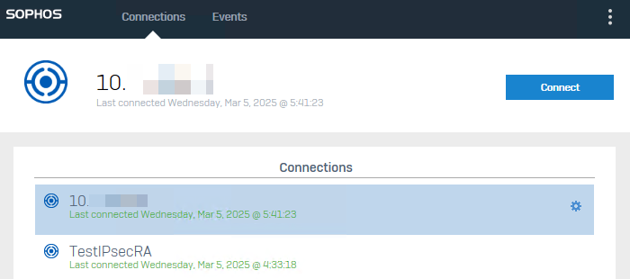 VPN connection.