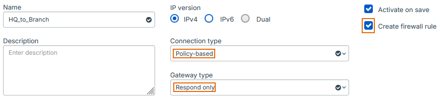General settings.