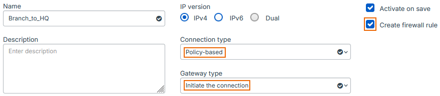 General settings.