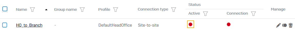 Activate the connection.