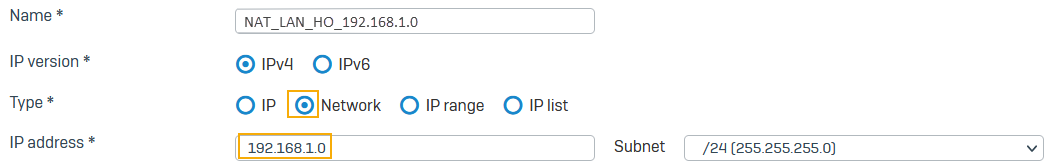 Remote translated LAN IP host configuration on firewall two.