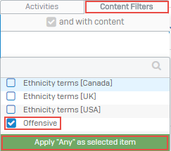 Add a content filter.