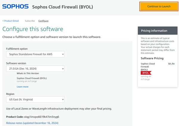 Choose fulfillment option.