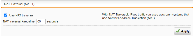 Configure the advanced IPsec settings