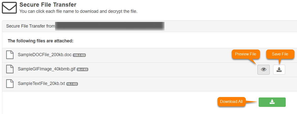 アップロードされたファイルのリスト。