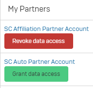 Botão para permitir que um Parceiro Sophos gerencie a sua conta.